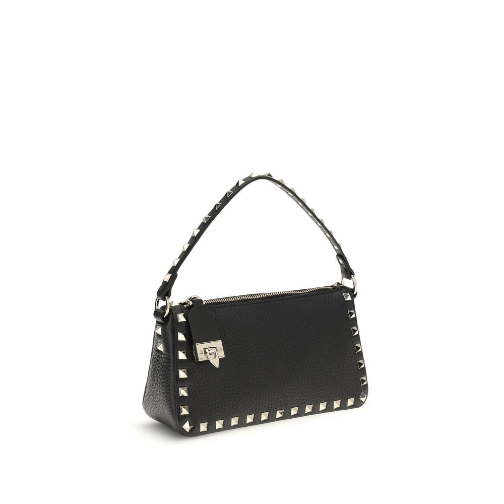 Valentino Garavani Black Calfskin Bos Taurus Shoulder Bag