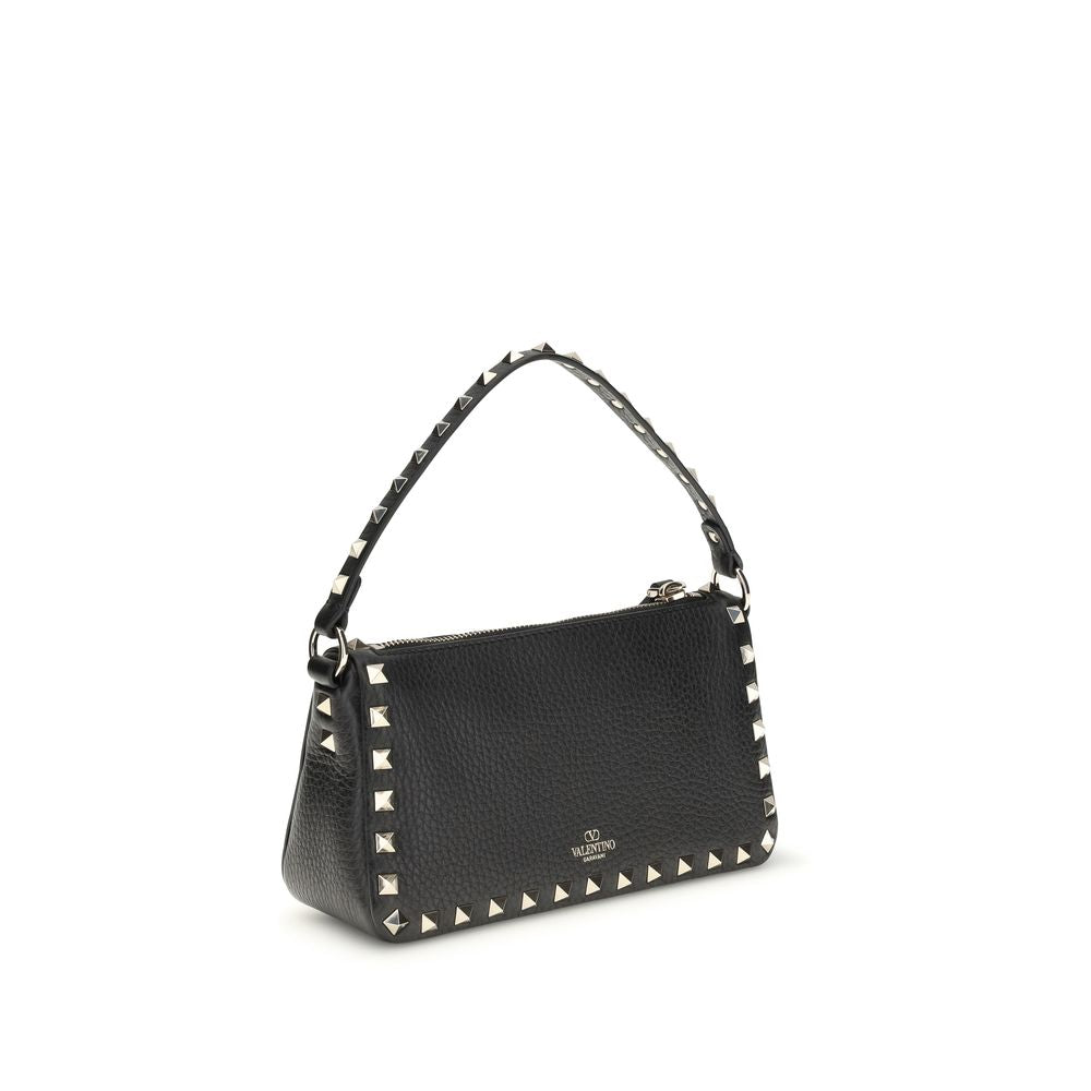 Valentino Garavani Black Calfskin Bos Taurus Shoulder Bag