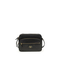 Valentino Garavani Schwarze Bos Taurus Kalbsleder Schultertasche