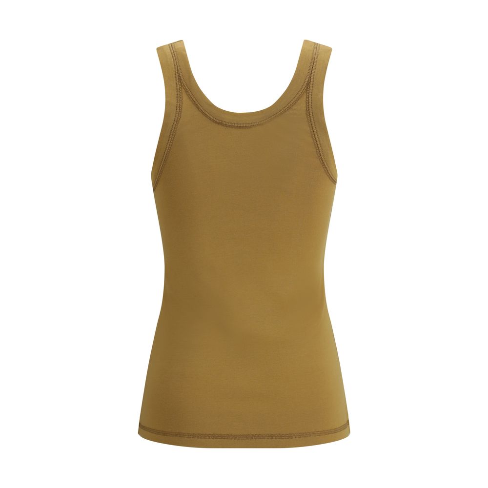 Lemaire Braune Baumwoll-Tanktops