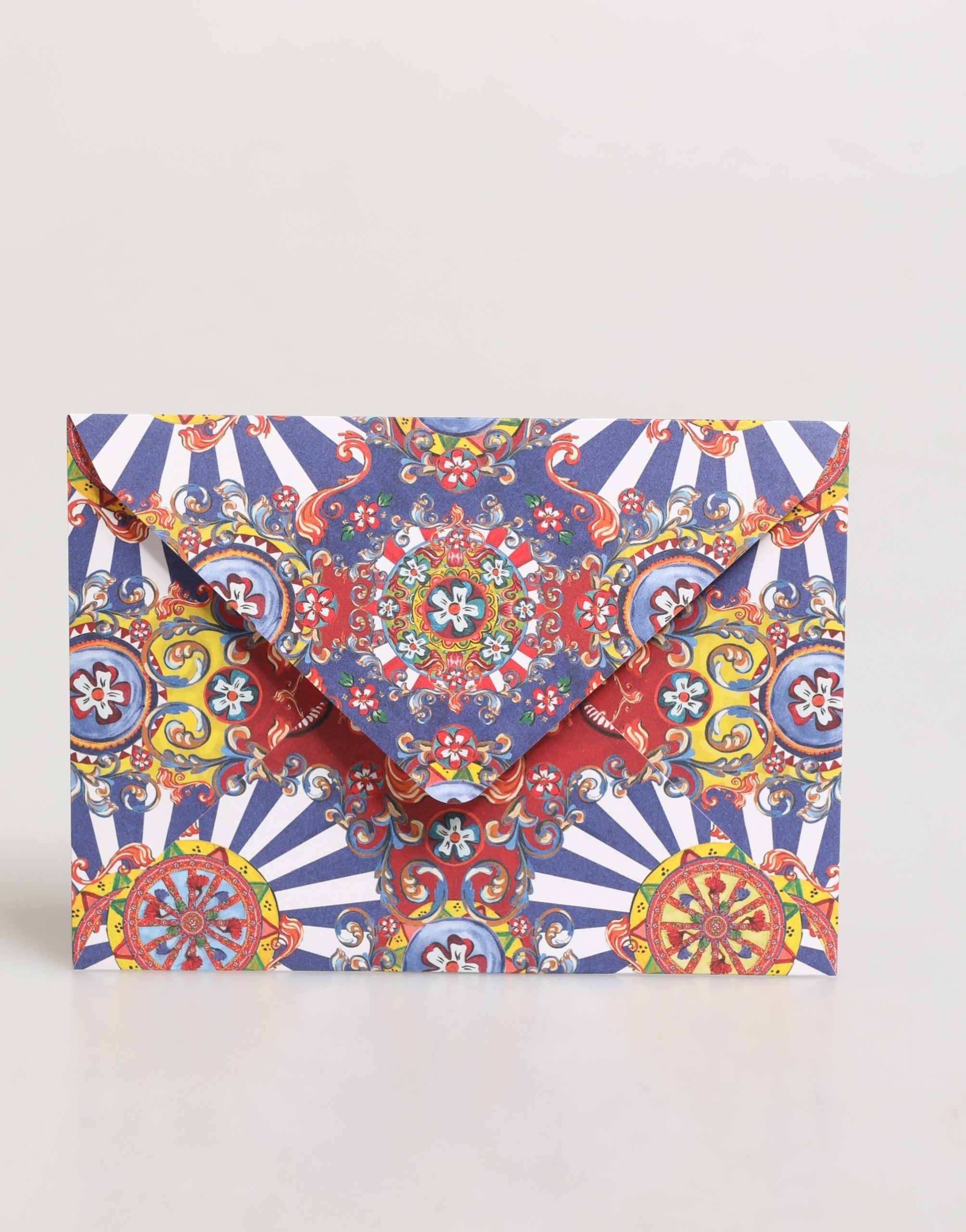 Dolce & Gabbana Multicolor Carretto Siciliano Postcard Holder