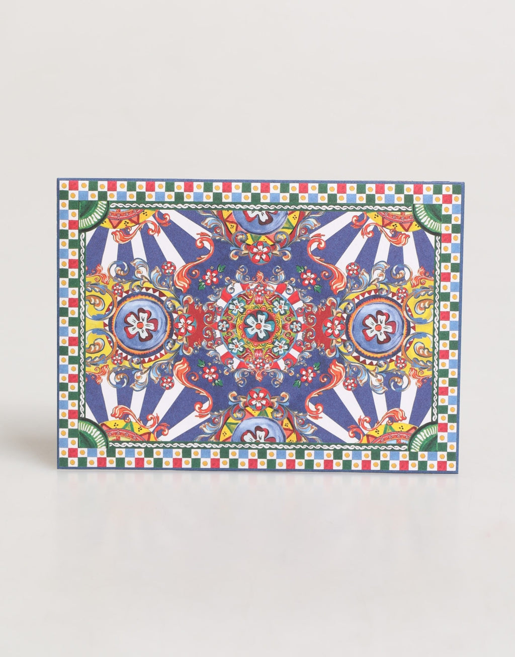 Dolce & Gabbana Multicolor Carretto Siciliano Postcard Holder