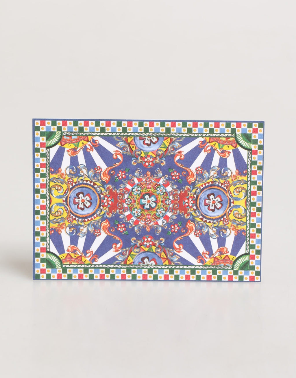 Dolce & Gabbana Multicolor Carretto Siciliano Postcard Holder