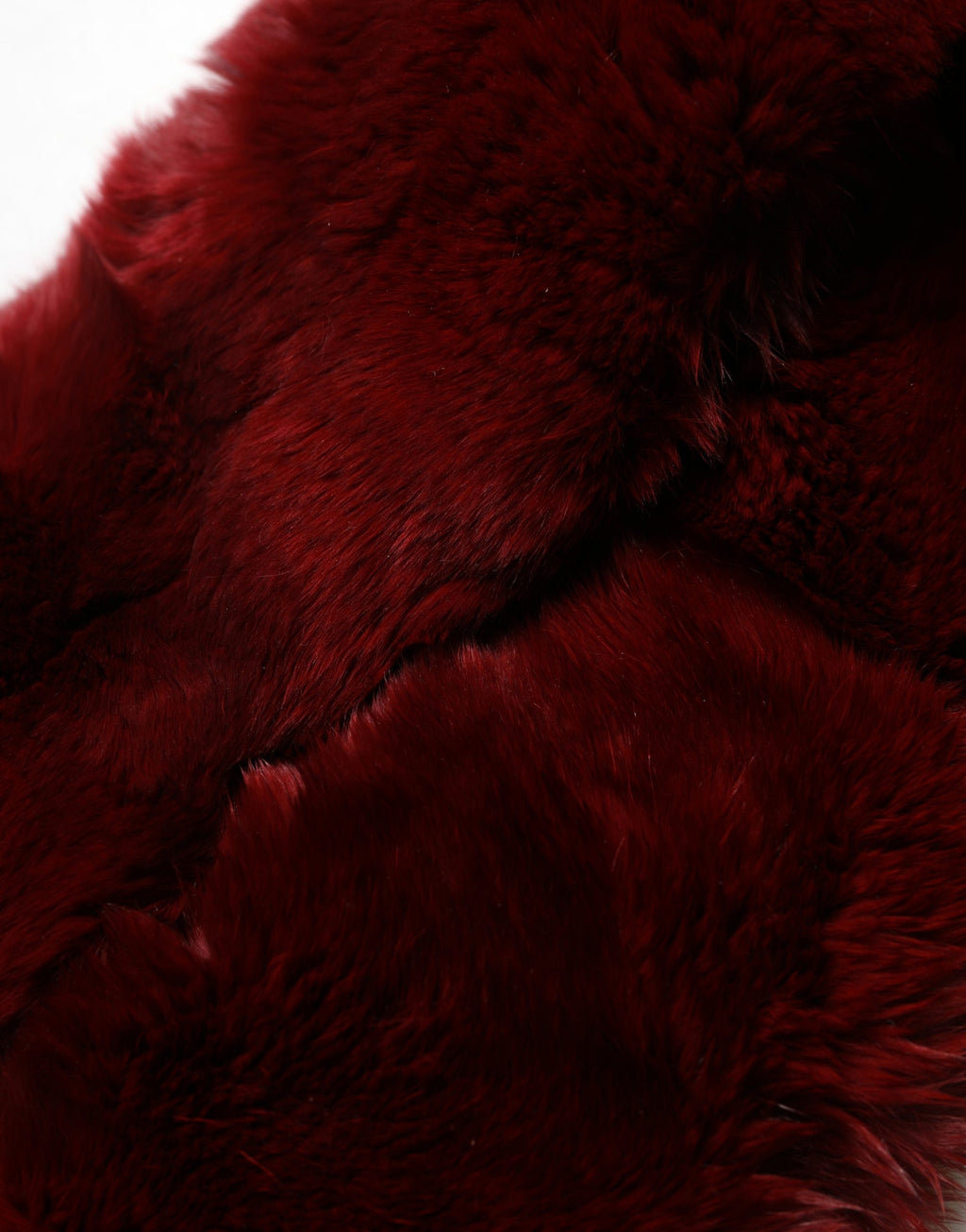 Dolce & Gabbana Red Lambskin Collar Women's Neck Warmer 50cm x 8cm Scarf