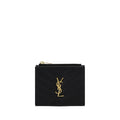 Saint Laurent Black Calfskin Bos Taurus Wallet