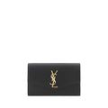 Saint Laurent Schwarze Bos Taurus Kalbsleder Clutch
