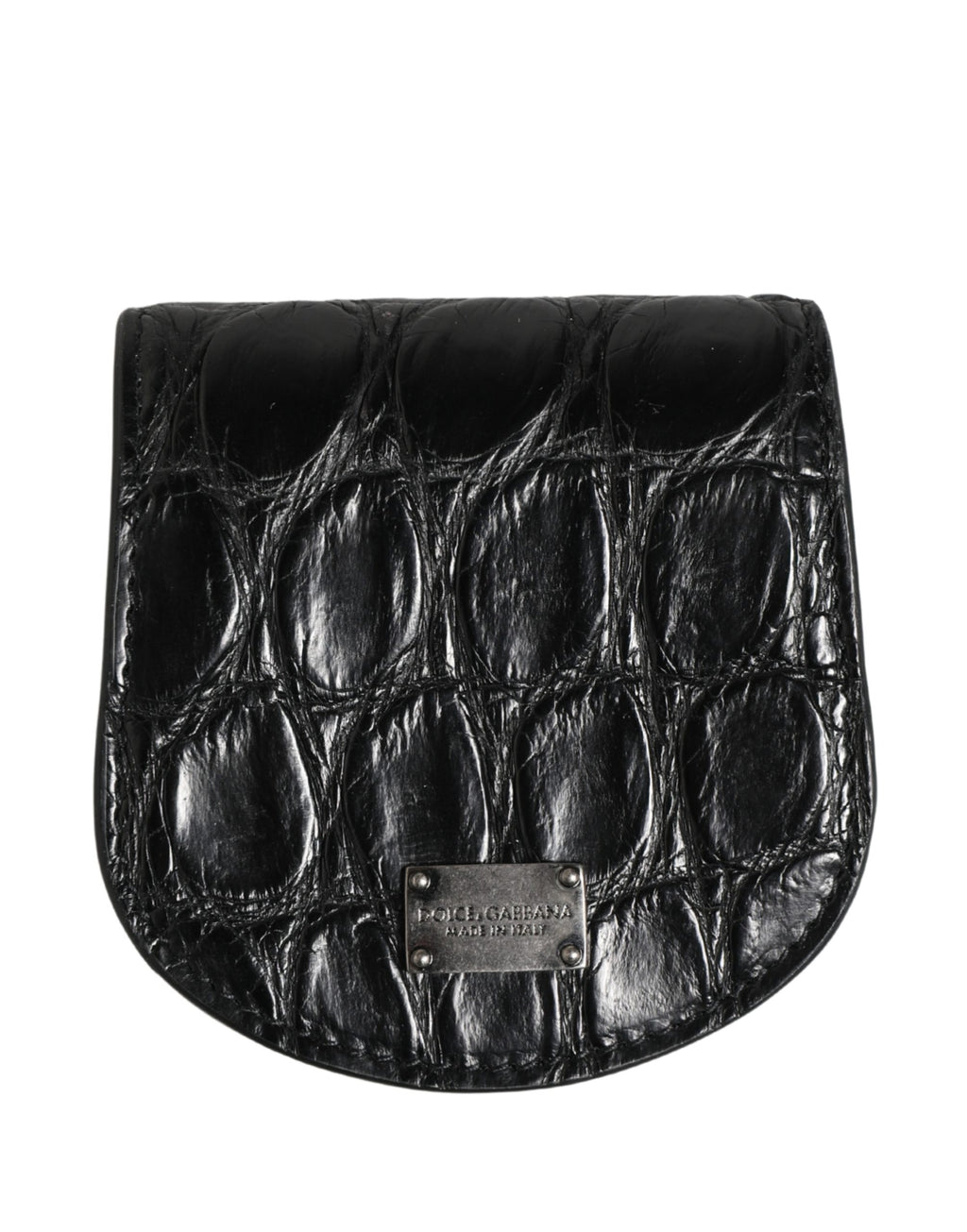 Dolce & Gabbana Schwarzetui aus exotischem Leder für Kondome, Tasche, Portemonnaie