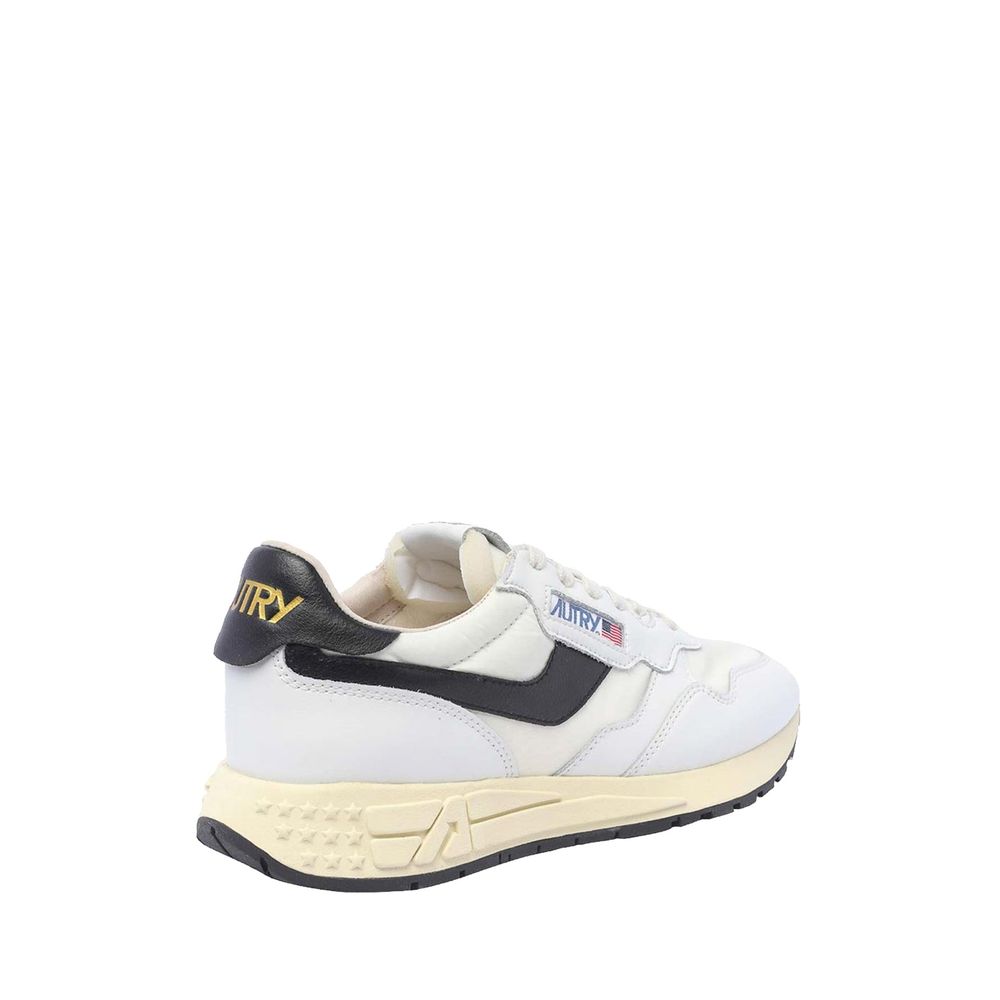 Autry White Leather Low-Top Sneakers