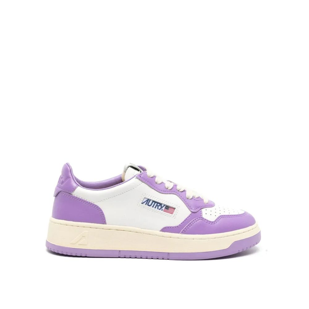 Autry Mehrfarbige Leder-Sneaker mit niedrigem Schaft