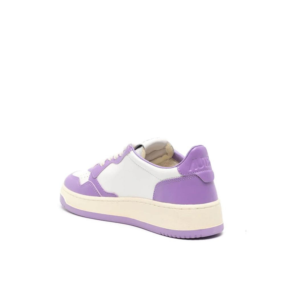 Autry Mehrfarbige Leder-Sneaker mit niedrigem Schaft