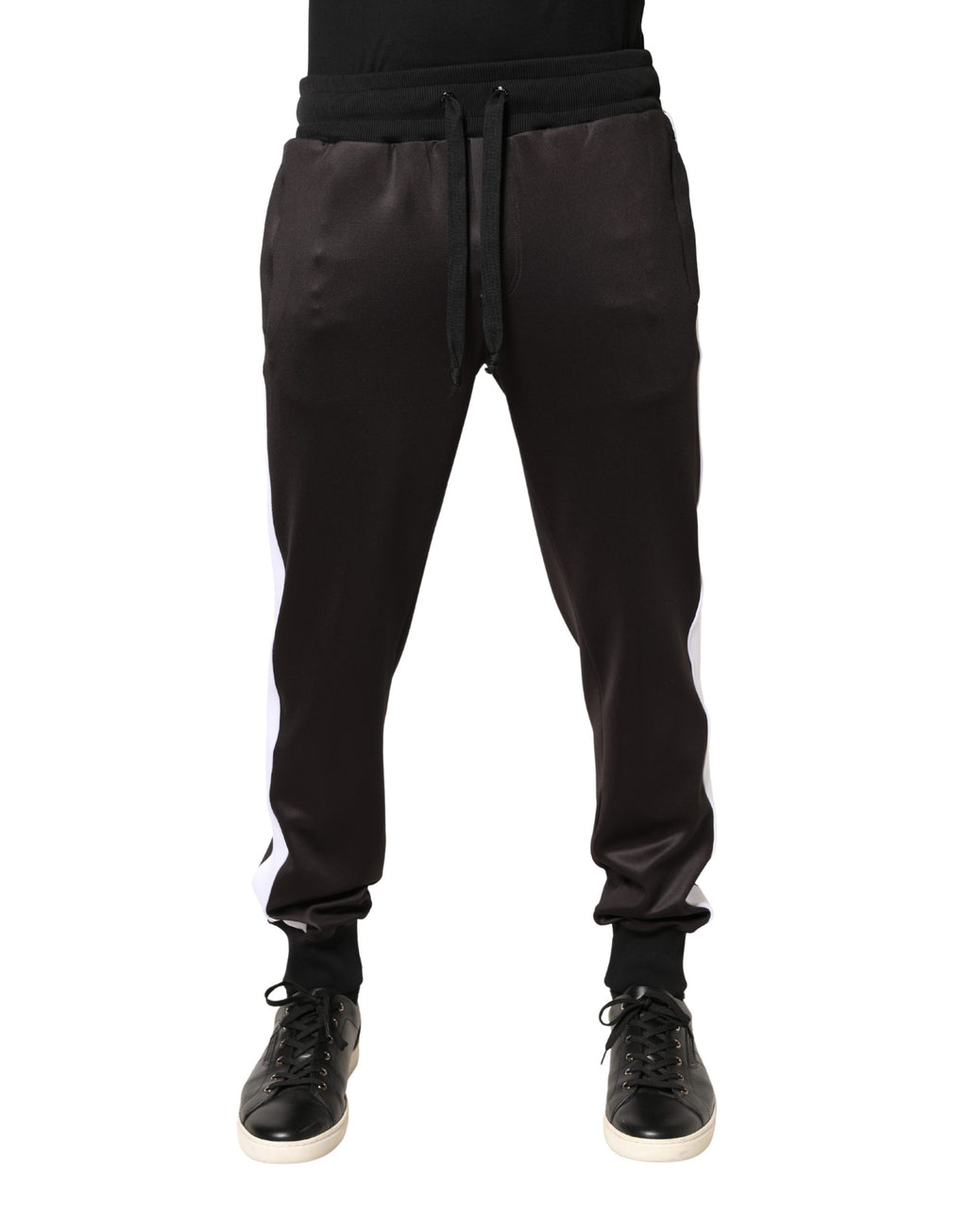 Dolce & Gabbana Brown Polyester Skinny Jogger Pants