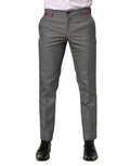 Dolce & Gabbana Men's Gray Viscose Skinny Suit Trousers