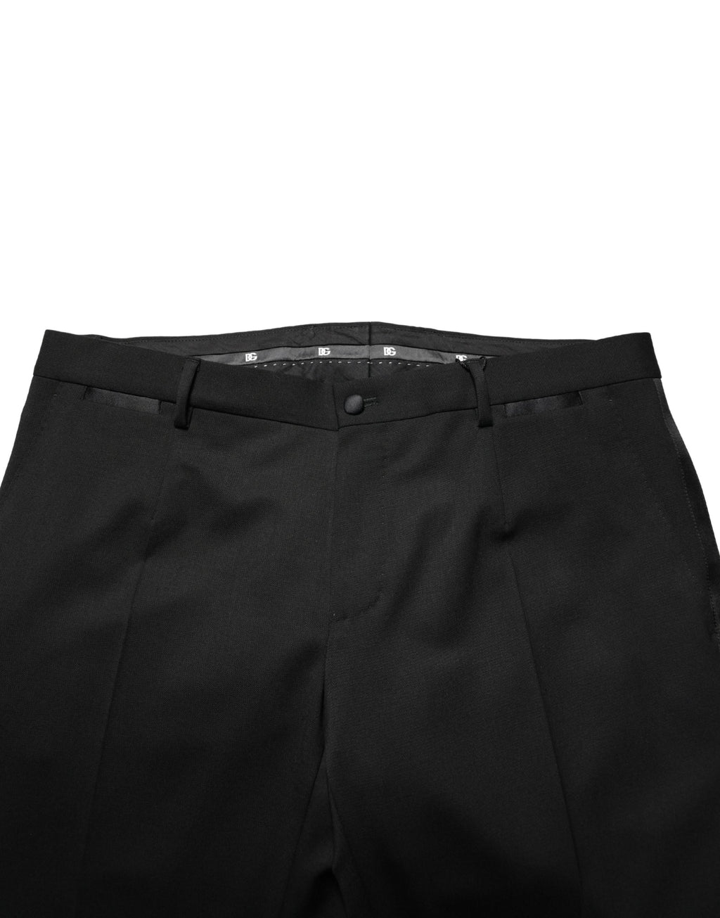 Dolce & Gabbana Men's Black Skinny Wool Suit Pants