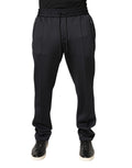 Dolce & Gabbana Black Skinny Polyester Jogger Pants