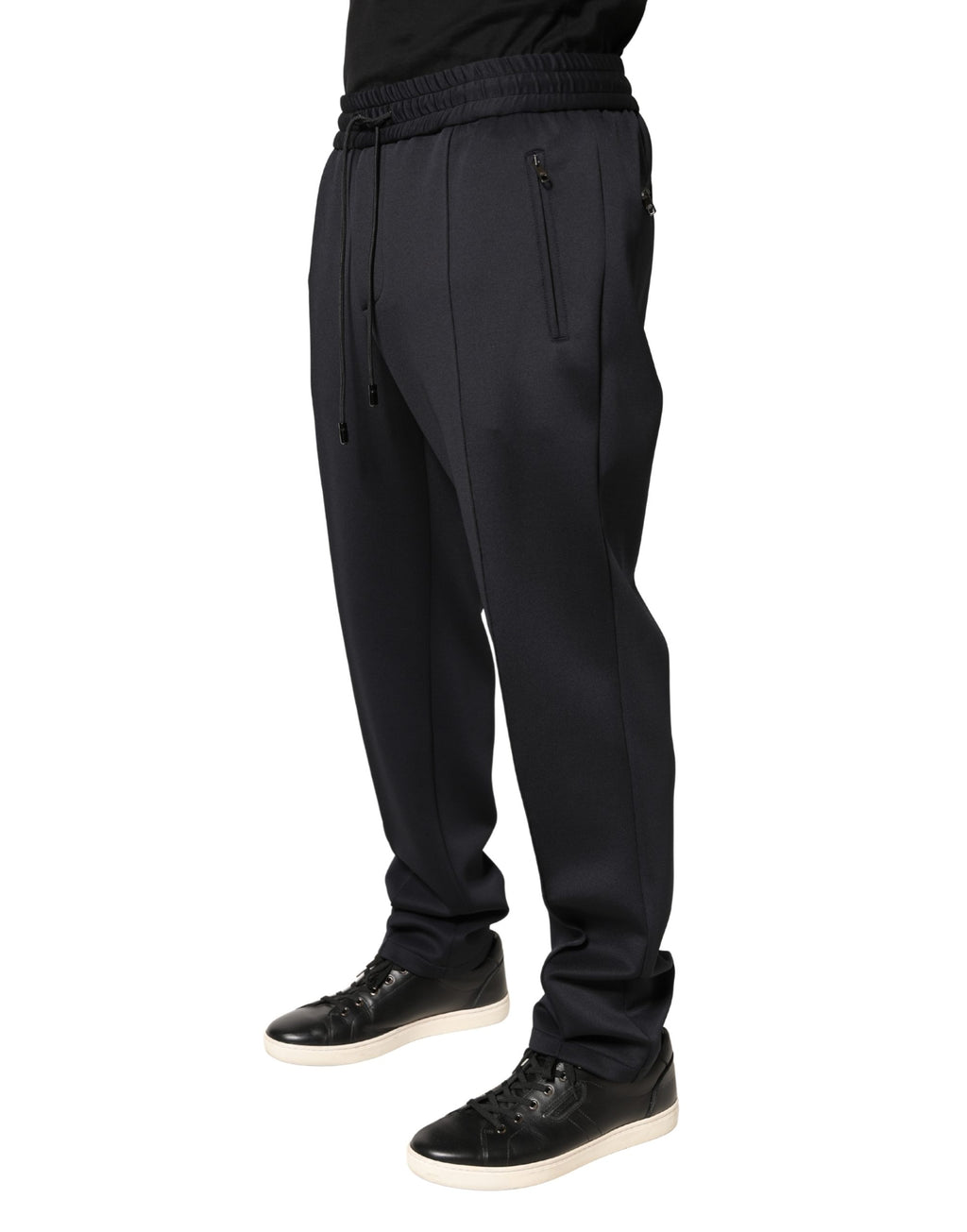Dolce & Gabbana Black Skinny Polyester Jogger Pants