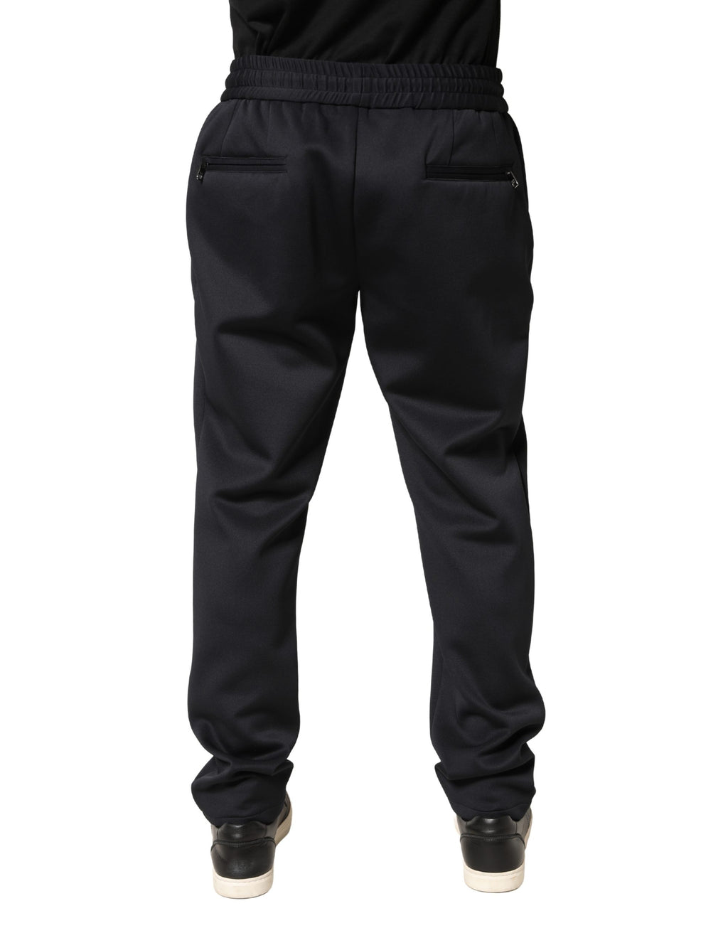 Dolce & Gabbana Black Skinny Polyester Jogger Pants