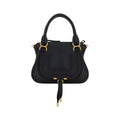 Chloé Schwarze Bos Taurus Kalbsleder Schultertasche
