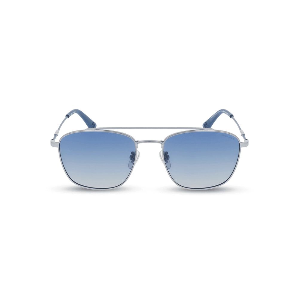 Police Graue Sonnenbrille aus Metall