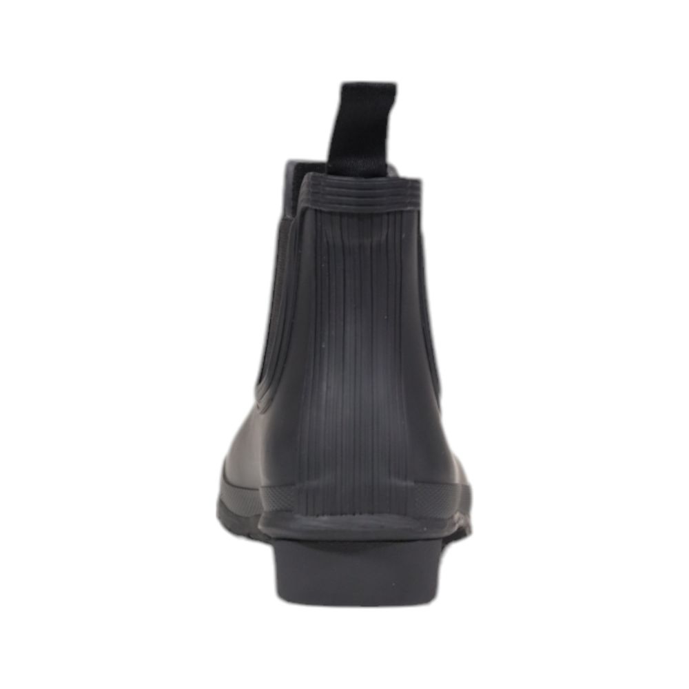 Hunter Schwarze Ankle Boots aus recyceltem Polyester