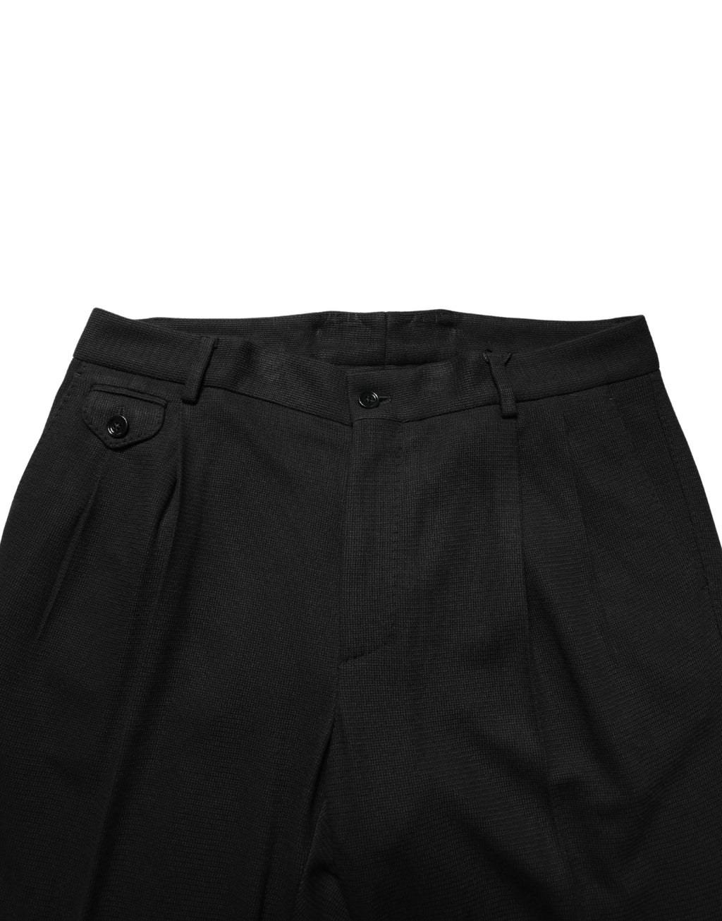 Dolce & Gabbana Men's Black Skinny Wool Suit Pants