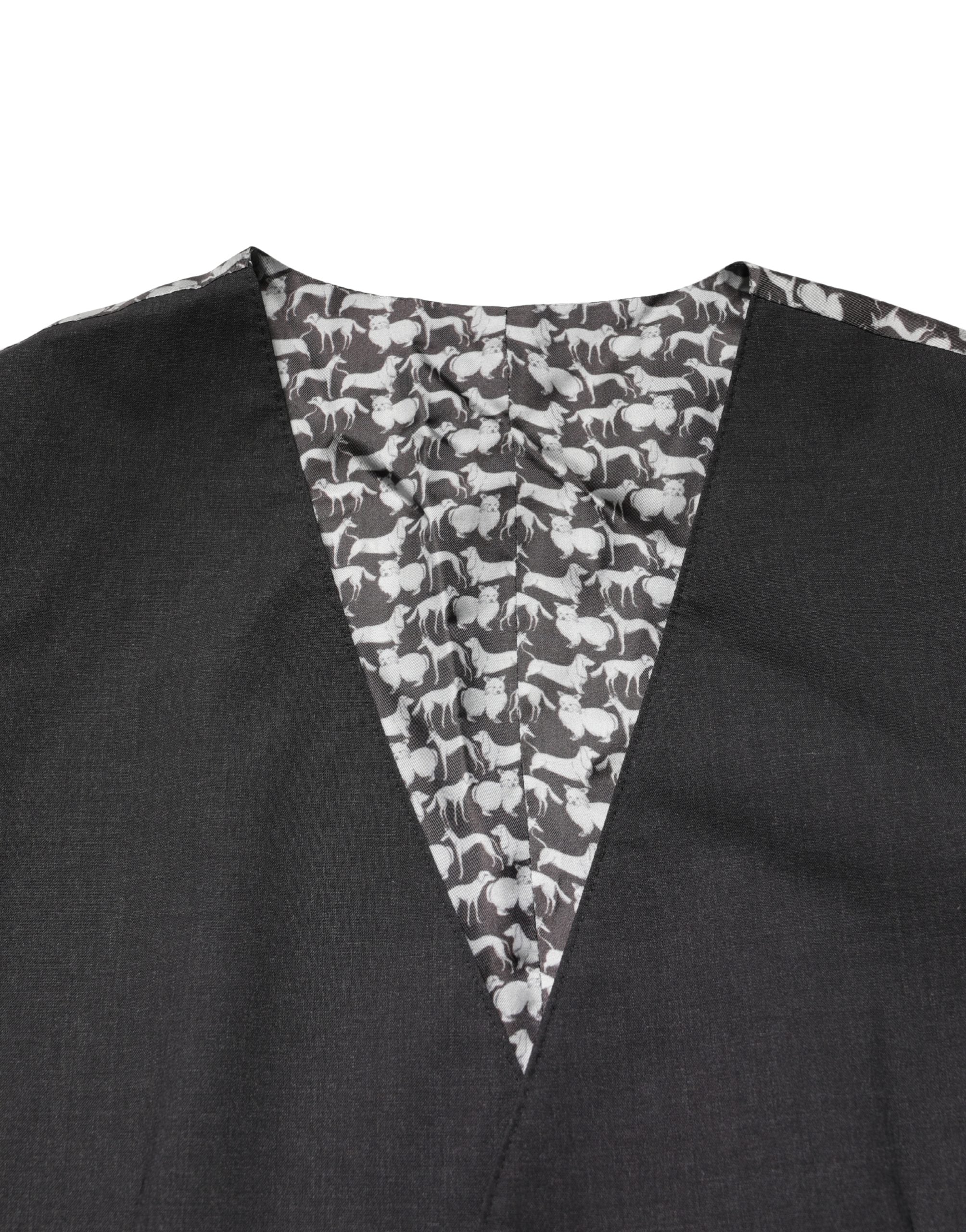 Dolce & Gabbana Schwarze Wollweste für Herren, formell