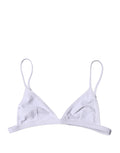 Dolce & Gabbana Bikini-Oberteil Weißes Nylon Dreieck Bademode Strandmode Bikini