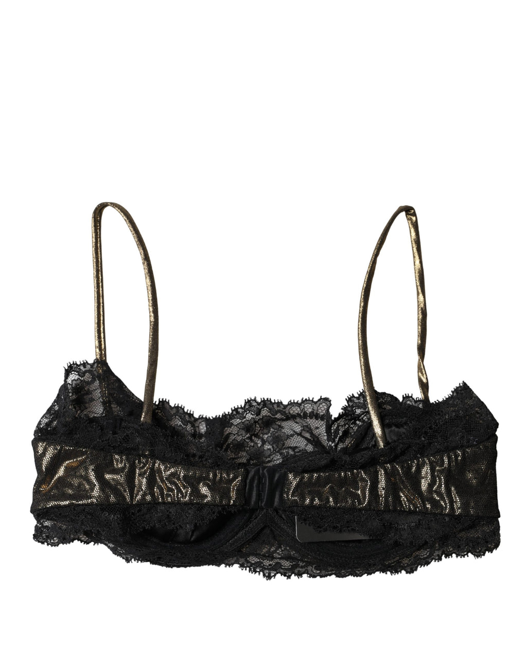 Dolce & Gabbana Schwarzer Seiden-Balkonett-BH mit Bügel