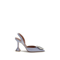 Amina Muaddi Lila Silk Pumps
