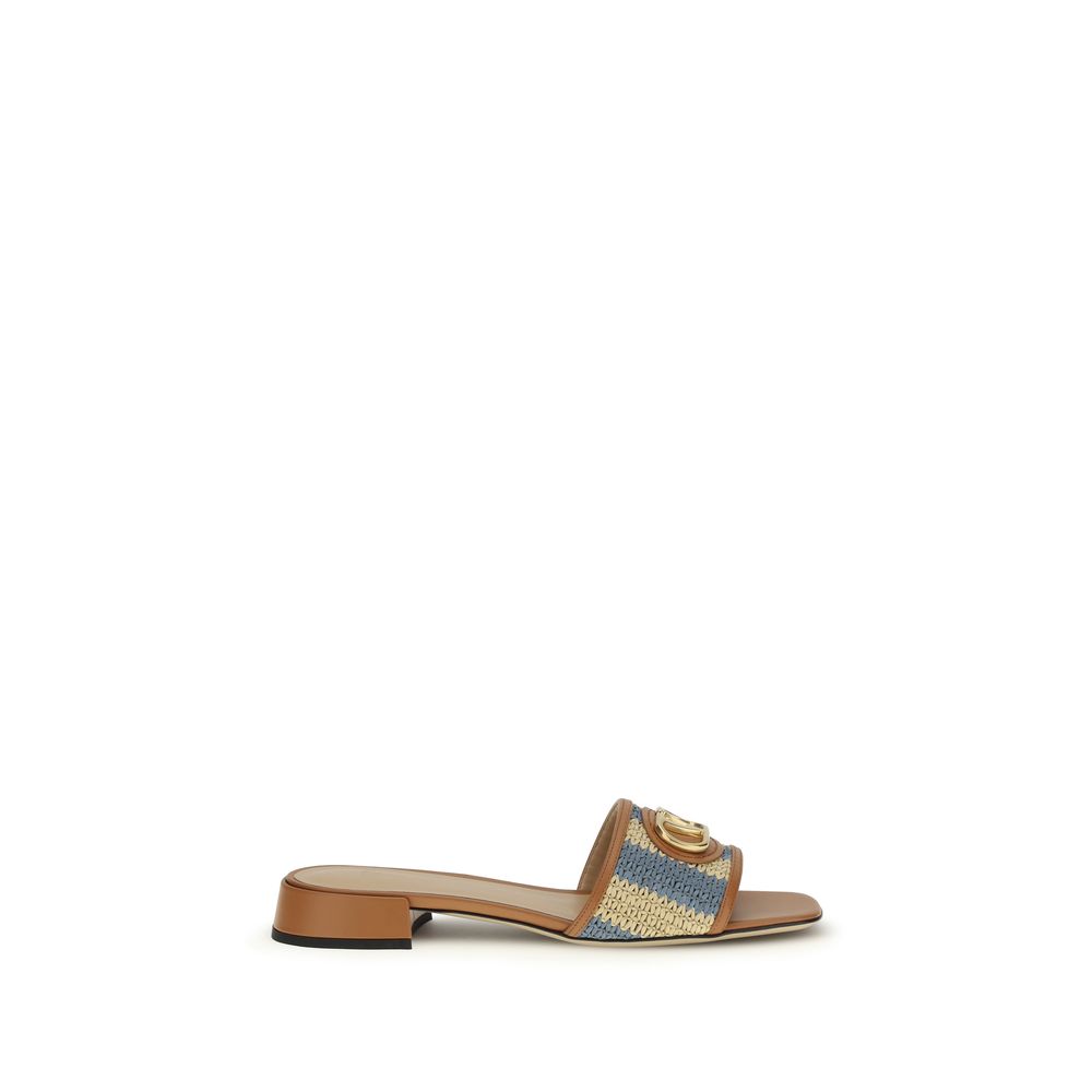 Valentino Garavani Multicolor Calf Leather Bos Taurus Sandalen