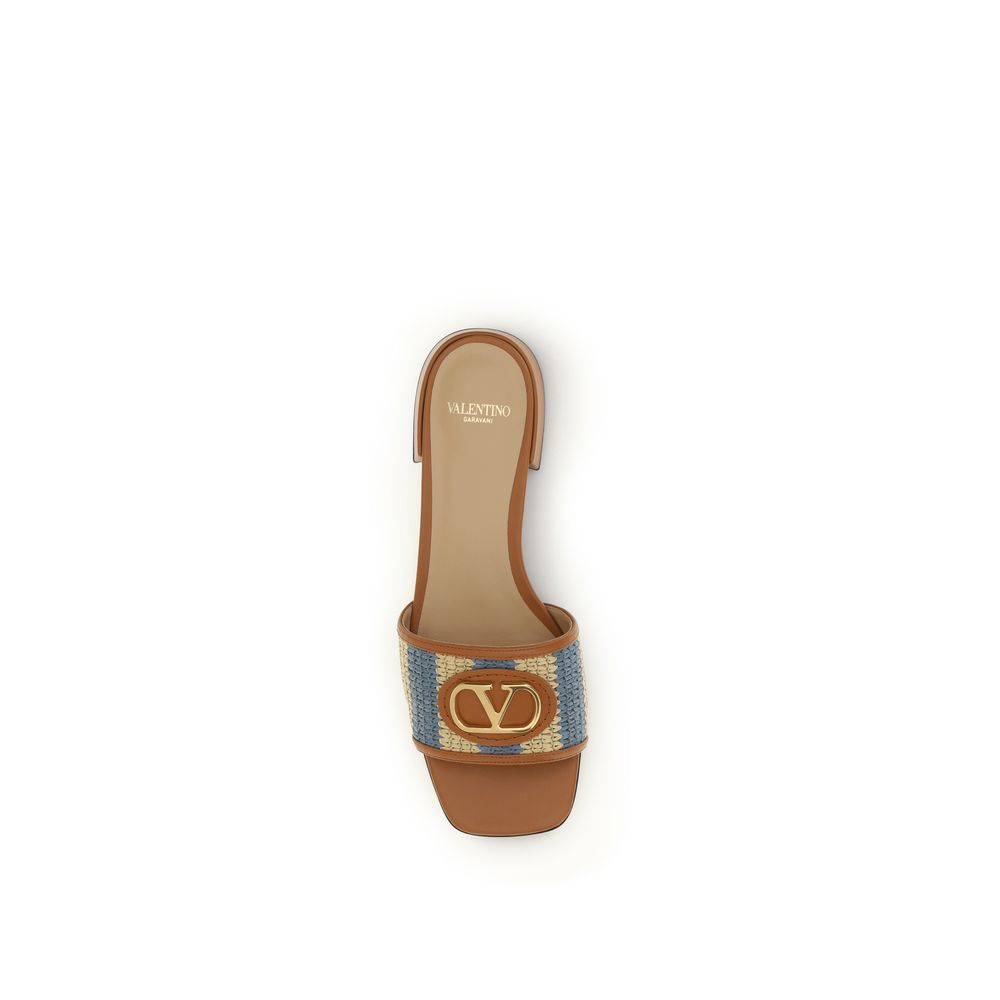Valentino Garavani Multicolor Calf Leather Bos Taurus Sandalen