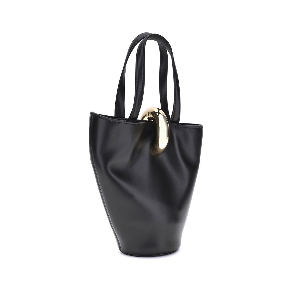 Jacquemus Schwarze Kalbsleder Bos Taurus Bucket Bag