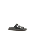 Valentino Garavani Schwarze Bos Taurus Sandalen aus Kalbsleder