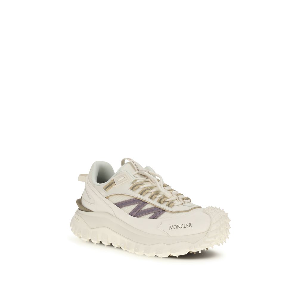 Moncler White Bos Taurus Calfskin Sneakers