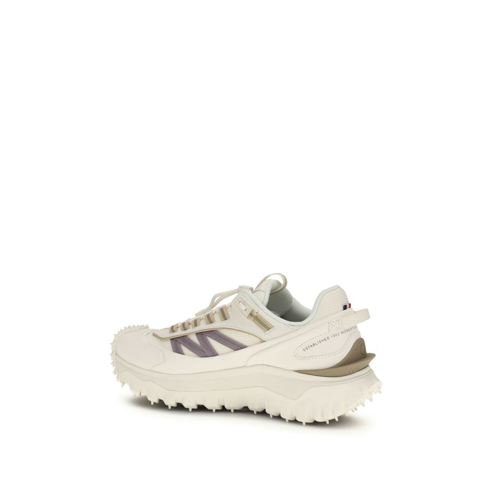 Moncler White Bos Taurus Calfskin Sneakers