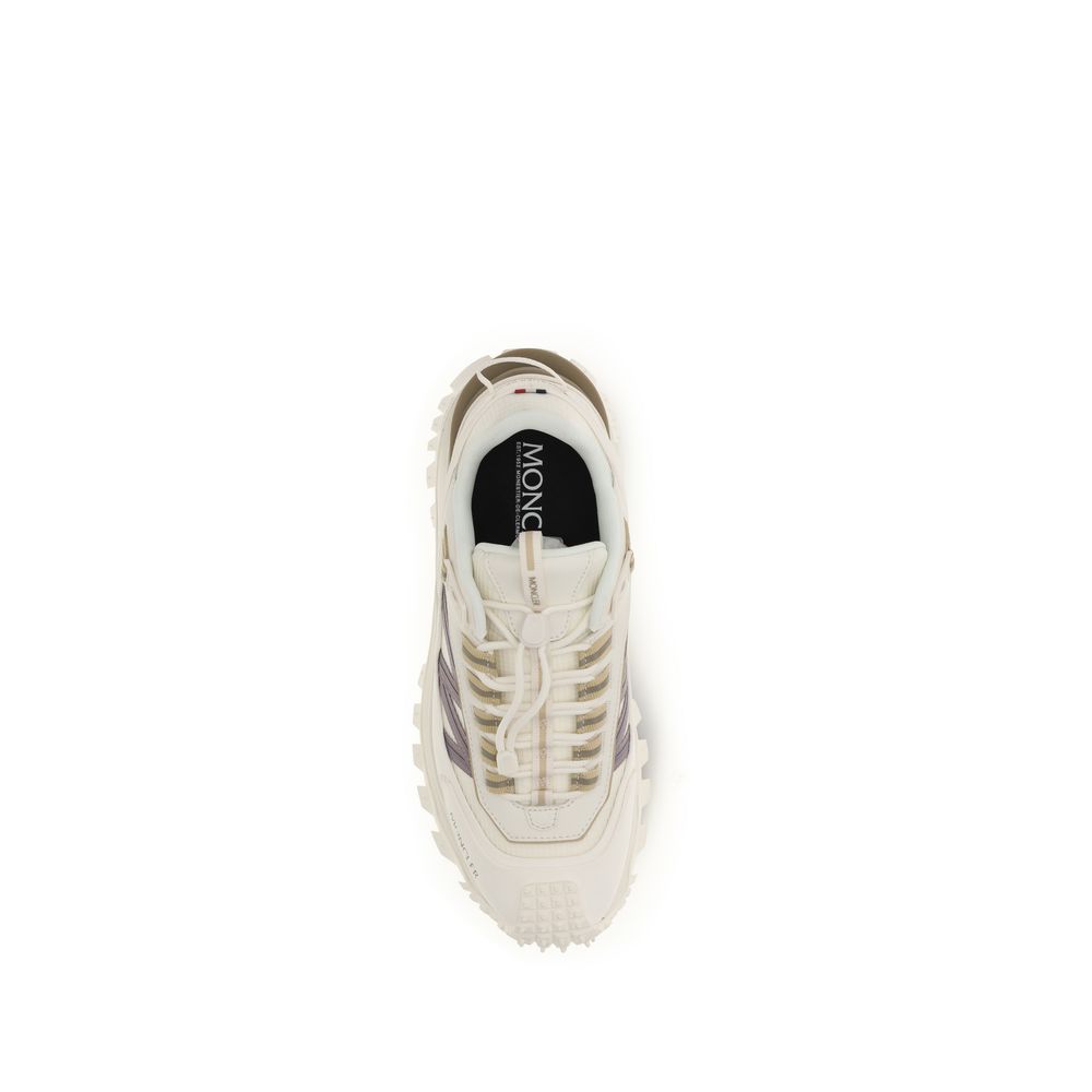 Moncler White Bos Taurus Calfskin Sneakers