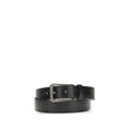 Brunello Cucinelli Schwarzer Kalbsleder Bos Taurus Regular Gürtel