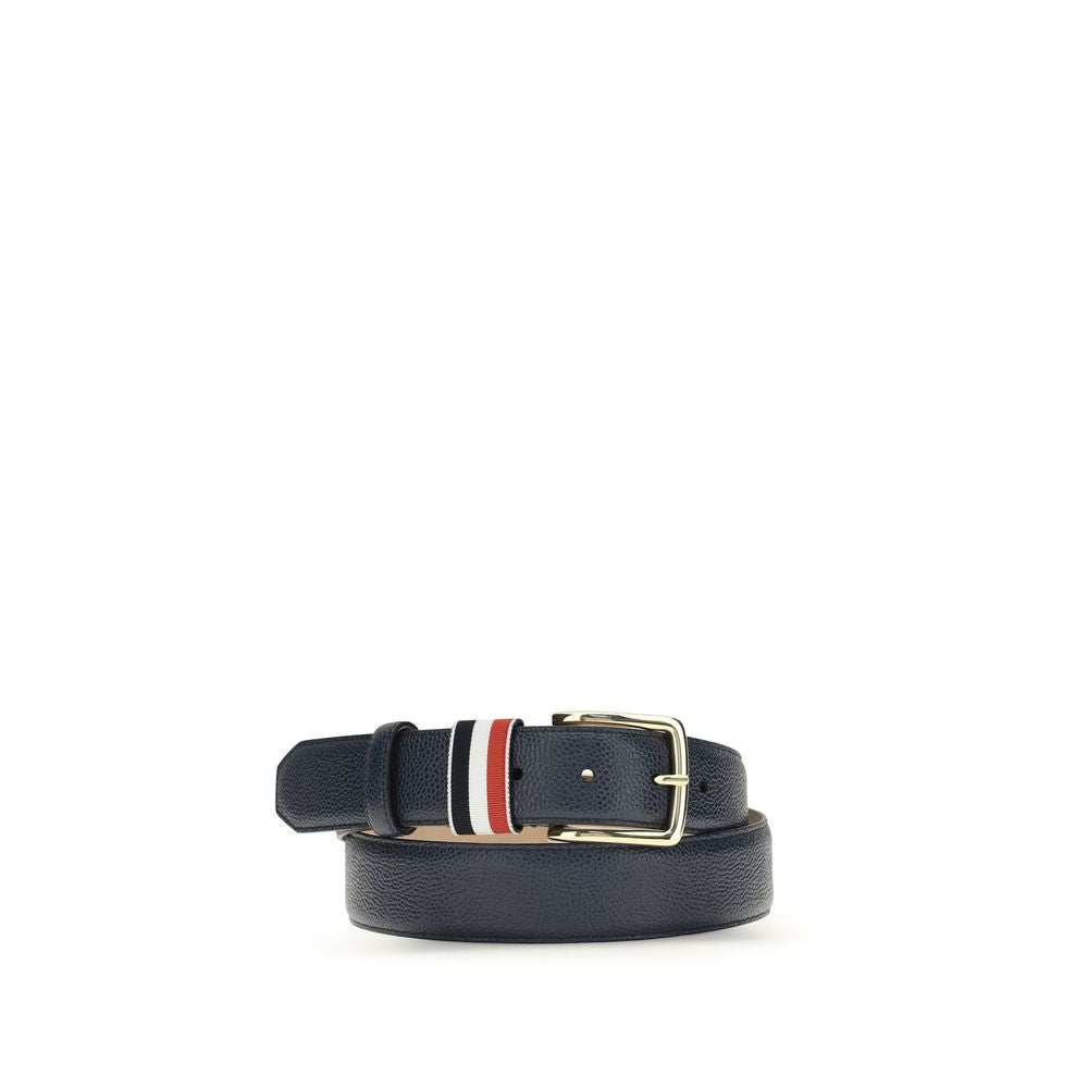 Thom Browne Blauer Kalbsleder Bos Taurus Regular Gürtel