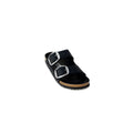 Birkenstock Schwarze Kunstleder-Slipper