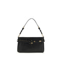 PINKO Schwarze Bos Taurus Kalbsleder Schultertasche