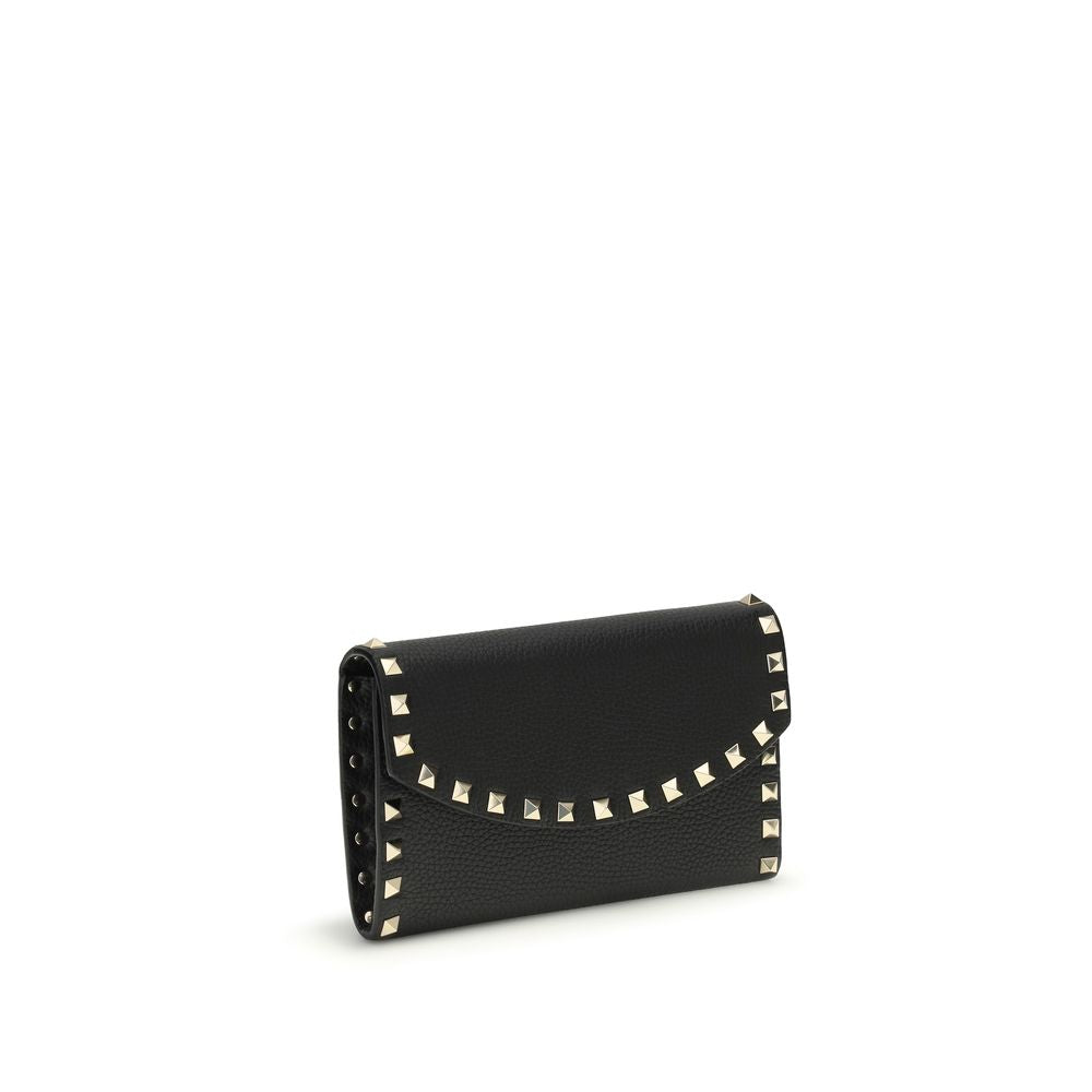 Valentino Garavani Black Calfskin Bos Taurus Wallet