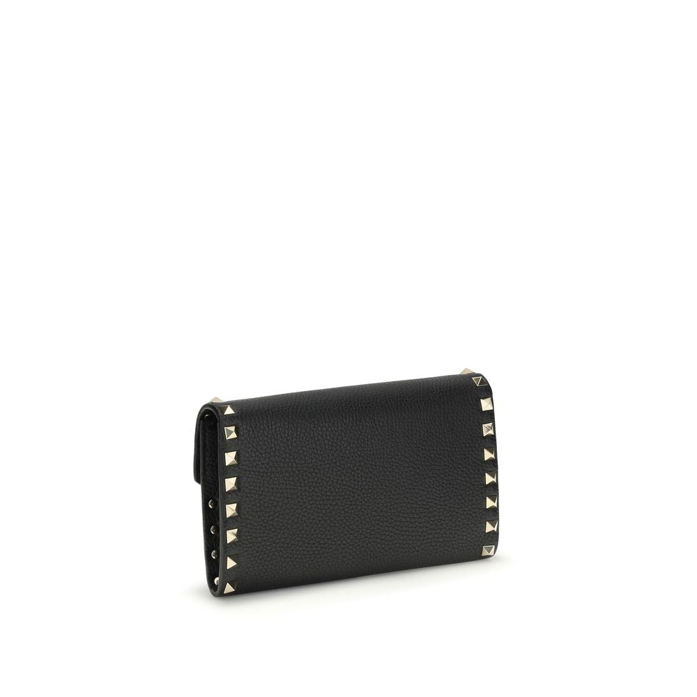 Valentino Garavani Black Calfskin Bos Taurus Wallet