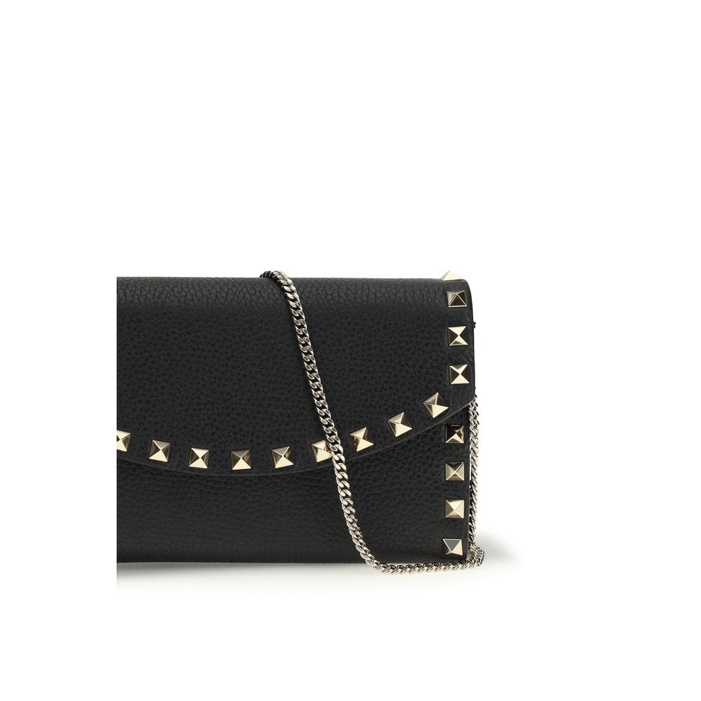 Valentino Garavani Black Calfskin Bos Taurus Wallet