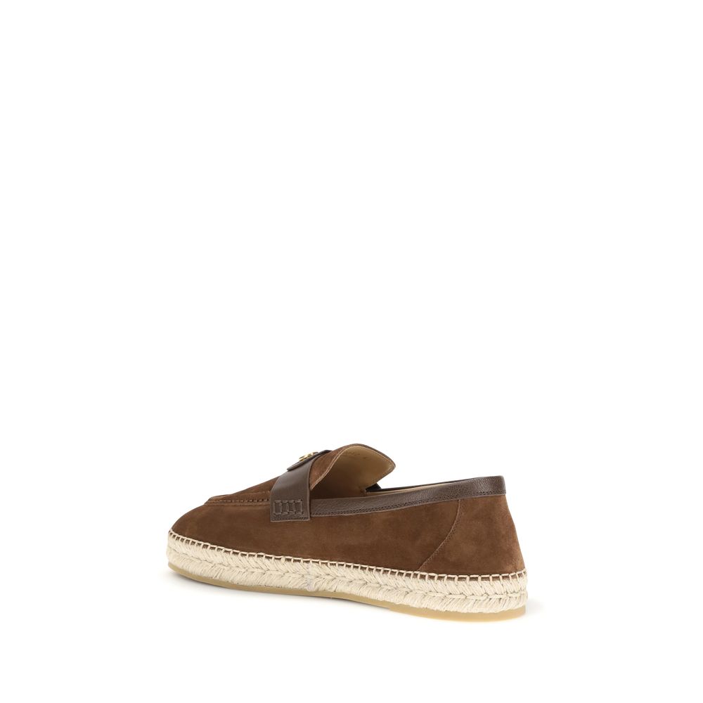 Valentino Garavani Braune Kalbsleder Bos Taurus Mules
