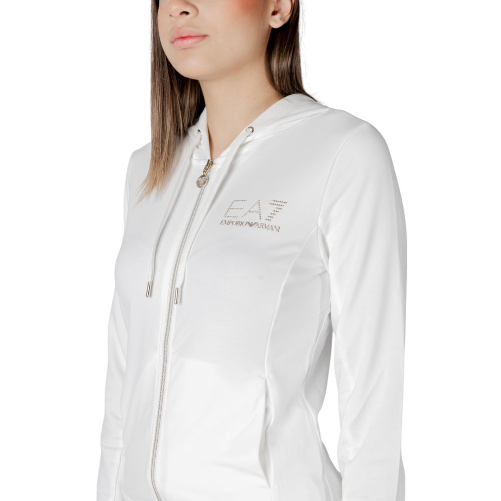 EA7 Emporio Armani Cream Polyester Tracksuit