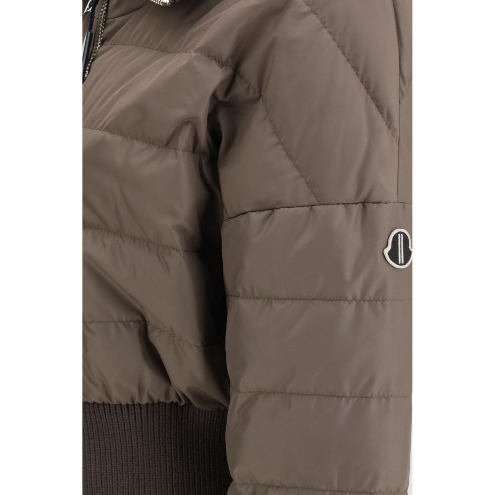 Moncler x Rick Owens Brauner Polyester-Mantel
