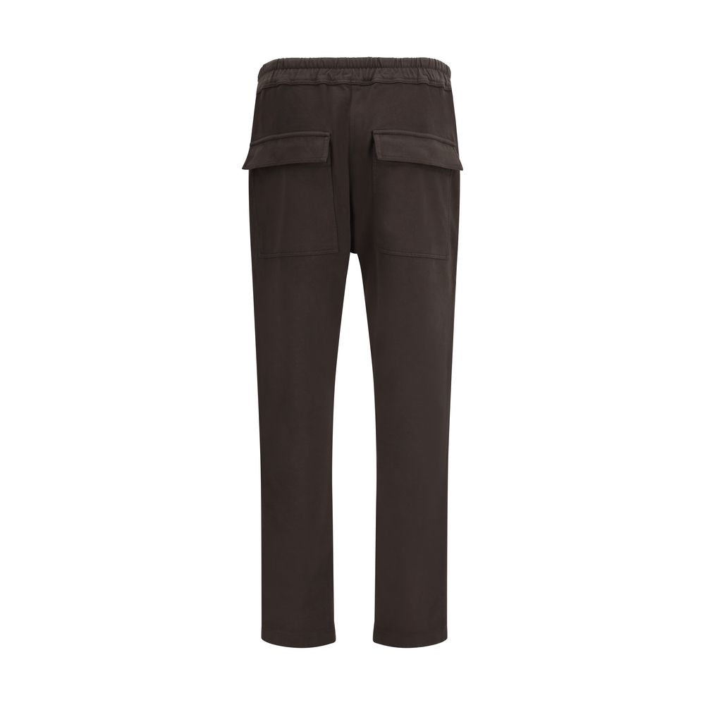 Moncler x Rick Owens Braune Baumwoll-Athletikhose