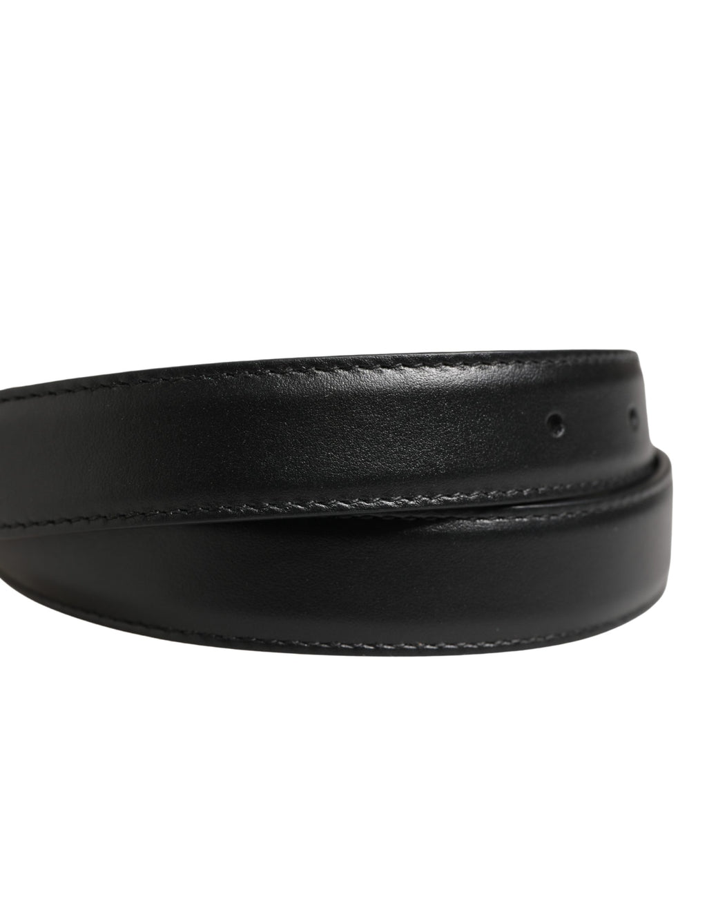 Dolce & Gabbana Herrenschließe Gürtel aus schwarzem Leder