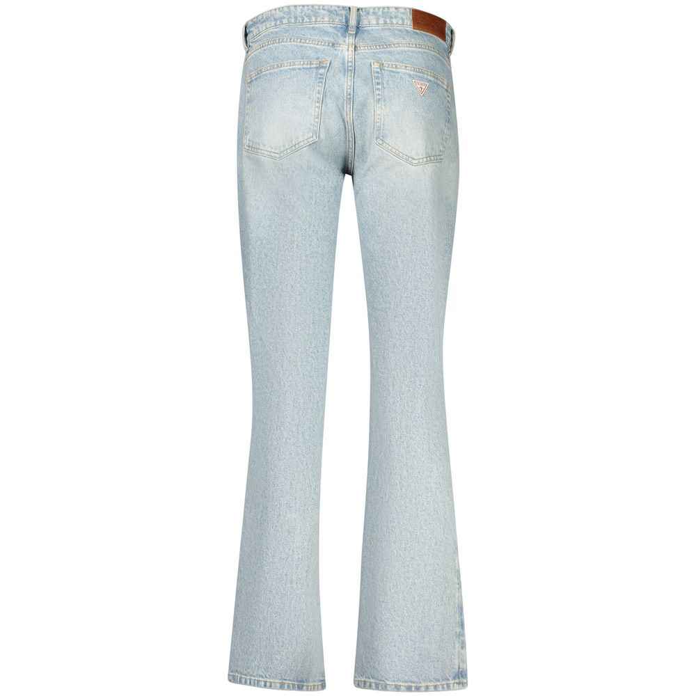 Guess Jeans Blaue Baumwolljeans mit geradem Bein