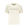 Calvin Klein Beige Baumwoll-T-Shirt für Damen