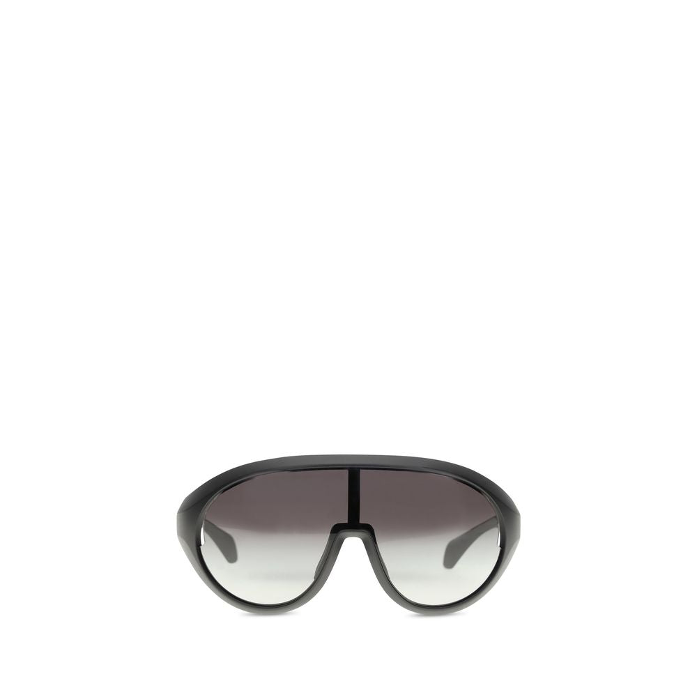 Moncler x Rick Owens Schwarze Sonnenbrille aus Polyamid